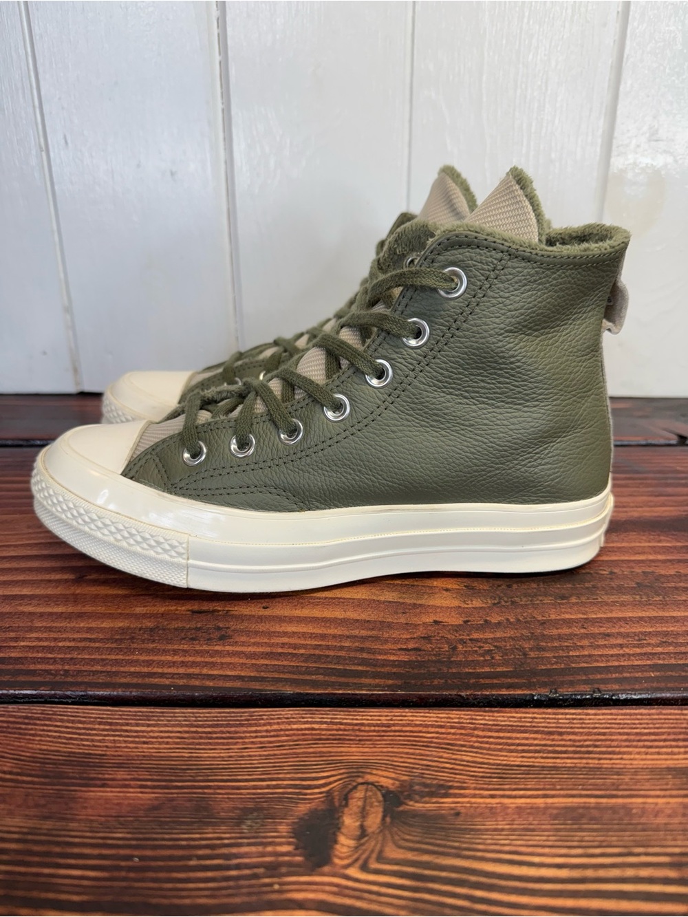 Converse Chuck 70 Counter Climate Utility Papyrus High Top Sneakers Olive Green